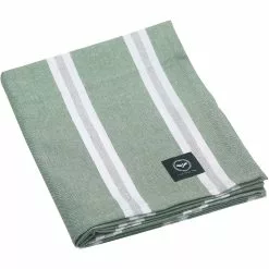 Recycled By Wille Svea Tischdecke Behandelt 90x90 Cm, Grün / Weiß / Grau