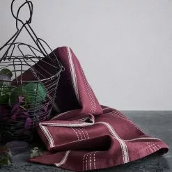 Rosendahl Copenhagen Beta Geschirrtuch 50x70 Cm, Bordeaux -Kindertextilien Verkäufe rosendahl copenhagen beta kitchen towel 50x70 cm sand 13