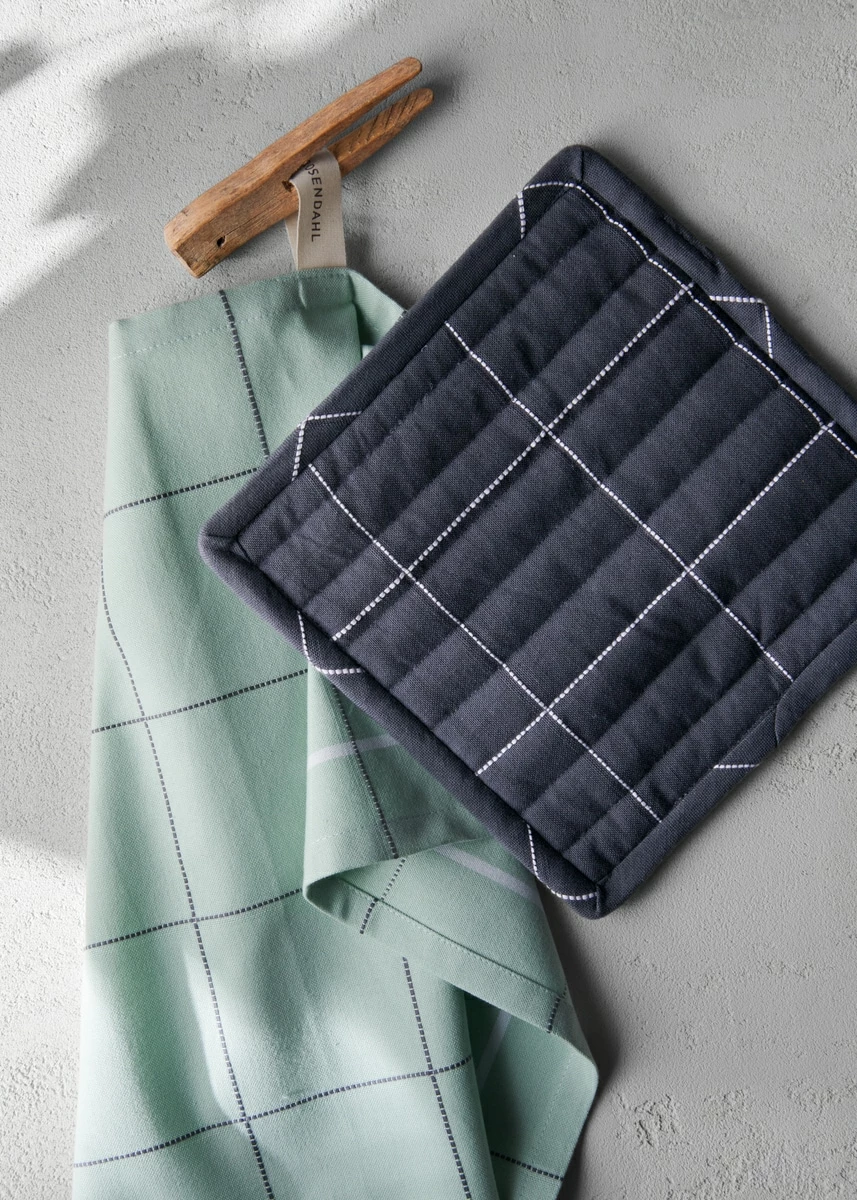 Rosendahl Copenhagen Gamma Topflappen 22x22 Cm 2-er Set, Grau 2 Rosendahl Copenhagen Gamma Topflappen 22x22 Cm 2-er Set, Grau – Bild 2