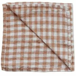 Tell Me More Gingham Geschirrtuch 50x70 Cm, Biscuit