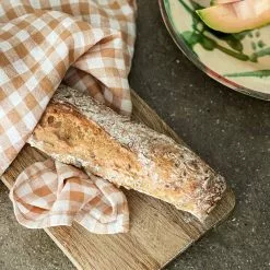 Tell Me More Gingham Geschirrtuch 50x70 Cm, Biscuit -Kindertextilien Verkäufe tell me more kitchen towel linen gingham natural 7